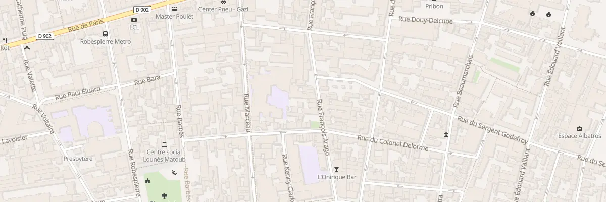 Plan du 42 Rue Francois Arago à Montreuil
