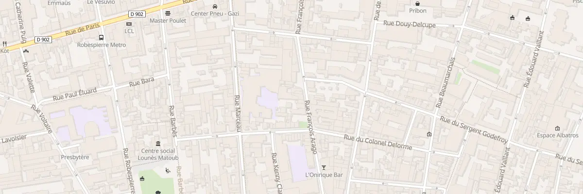 Plan du 40 Rue Francois Arago à Montreuil