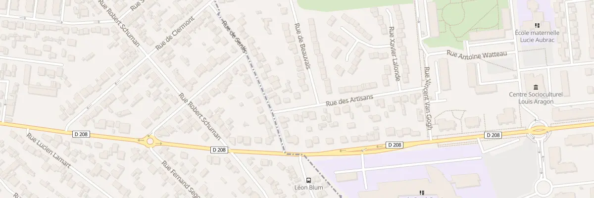 Plan du 16 Rue des Artisans à Gonesse