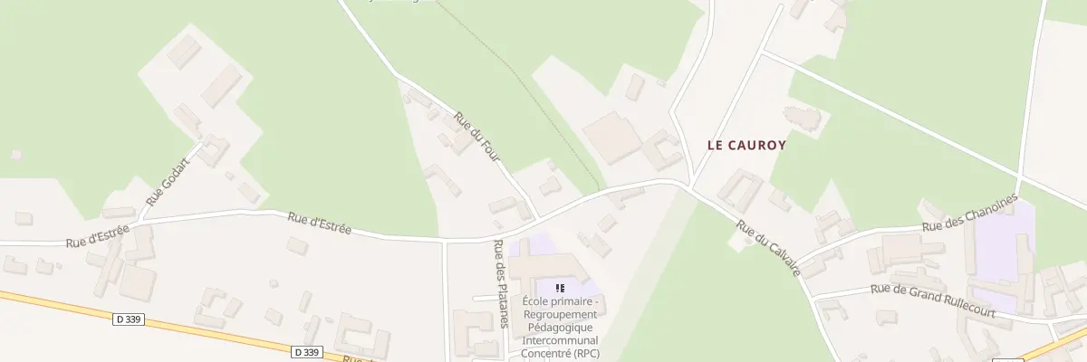 Plan du 25 Rue du Calvaire à Berlencourt-le-Cauroy