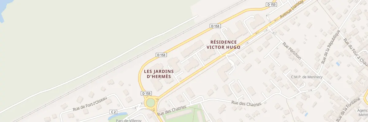Plan du 16 Av Darblay à Mennecy
