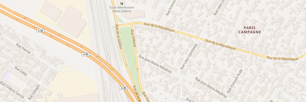 Plan du 122 Rue Edouard Vaillant à Drancy