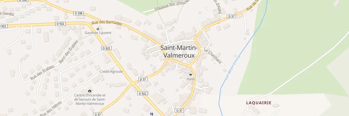 Plan du 10 Rue de l’Eglise à Saint-Martin-Valmeroux