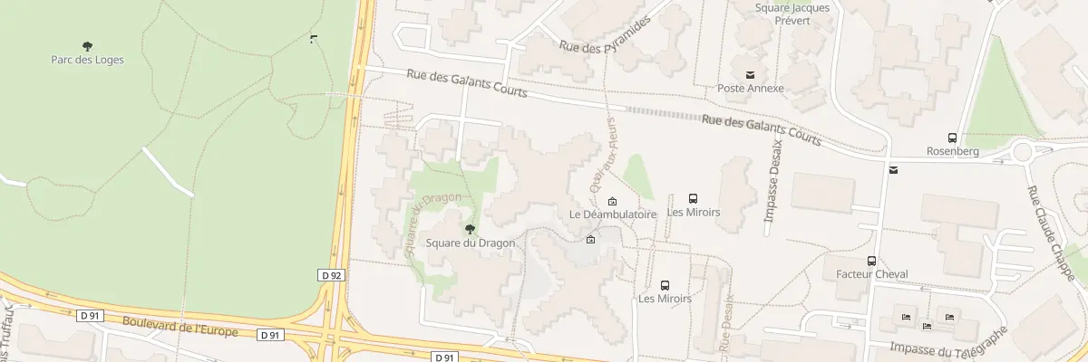 Plan du 305 Quai aux Fleurs à Évry-Courcouronnes
