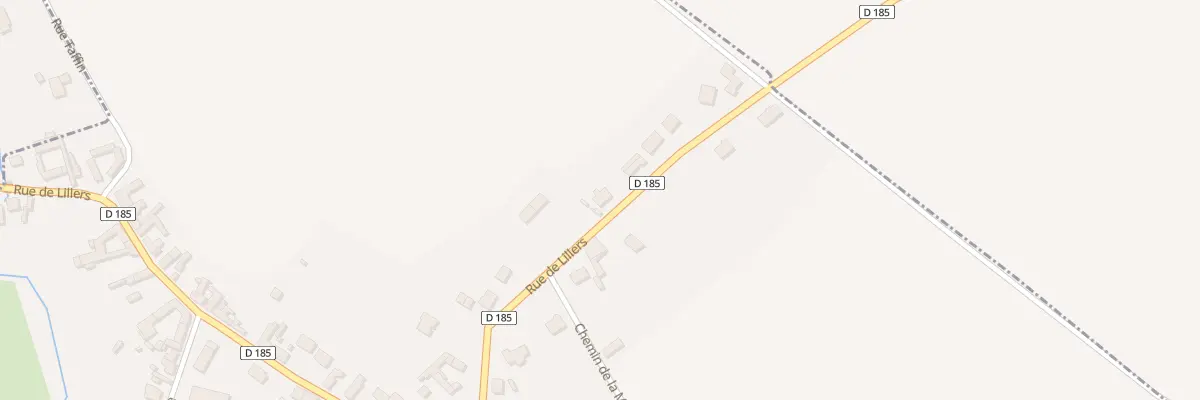 Plan du 66 Rue de Lillers à Lespesses
