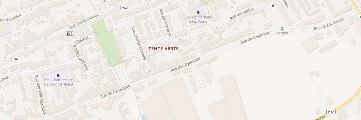 Plan du 601 Rue de Zuydcoote à Dunkerque