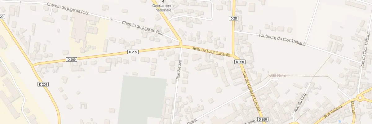 Plan du 22 Rue Neuve à Beaune-la-Rolande
