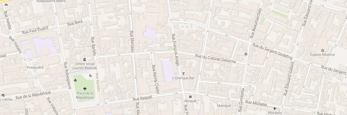 Plan du 60 Rue Francois Arago à Montreuil