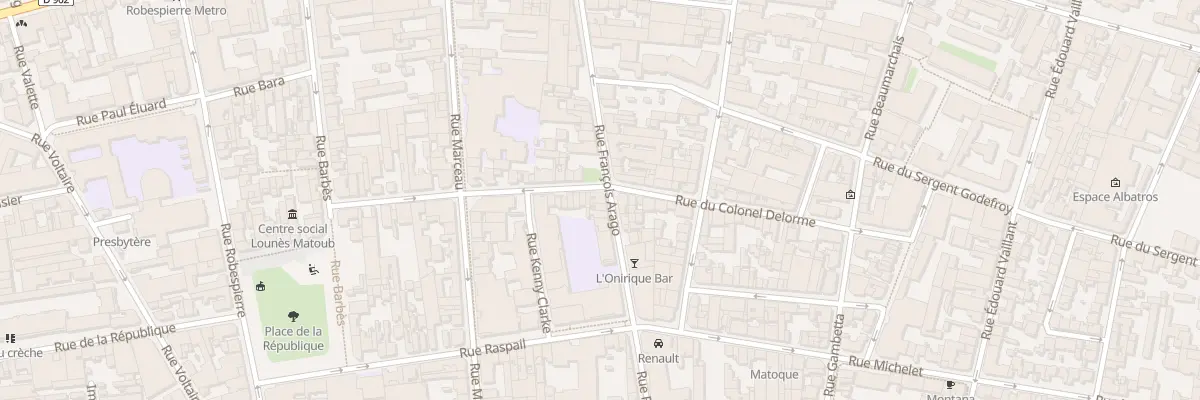 Plan du 58 Rue Francois Arago à Montreuil