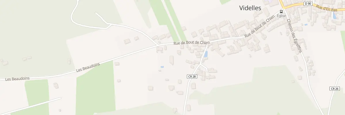 Plan du 37 Rue du Bout de Chien à Videlles