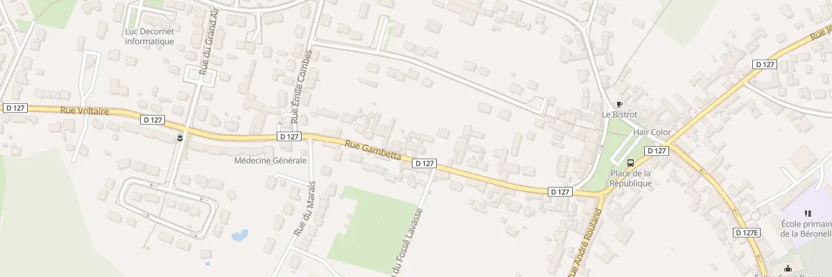 Plan du 14 Rue Gambetta à Fitz-James