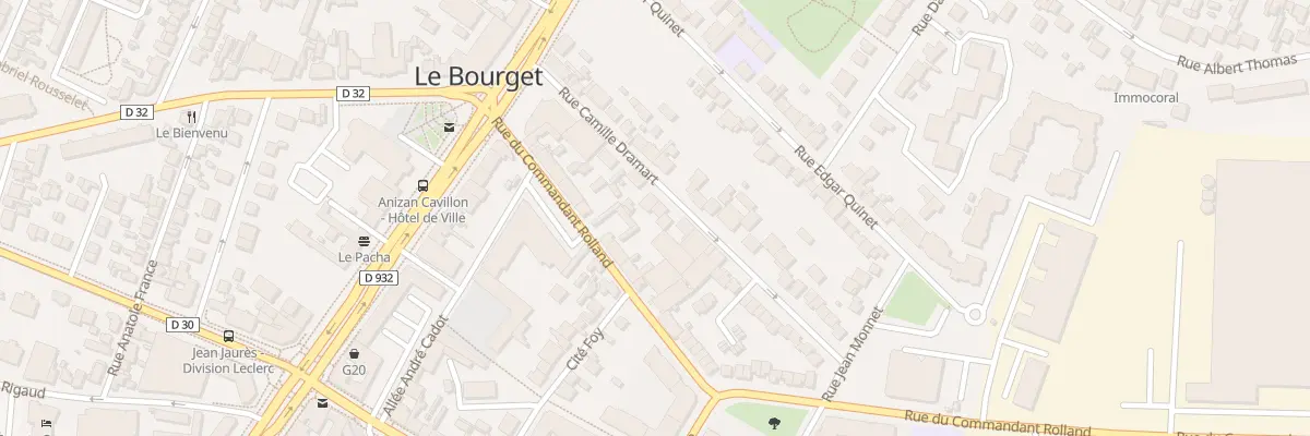Plan du 12 Rue Camille Dramart au Bourget
