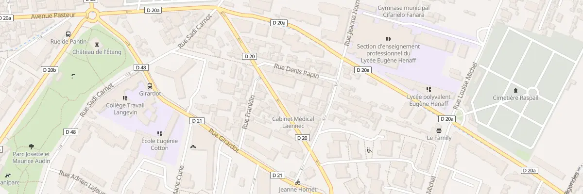 Plan du 17 Av de Stalingrad à Bagnolet