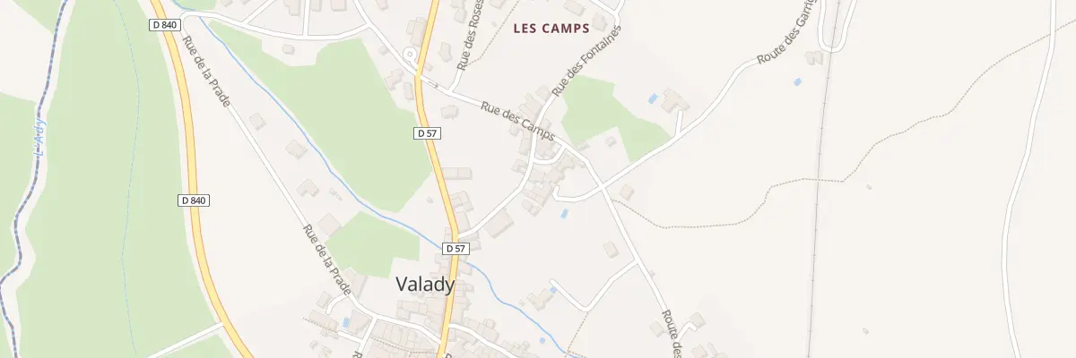 Plan du 5347 Les Camps à Valady