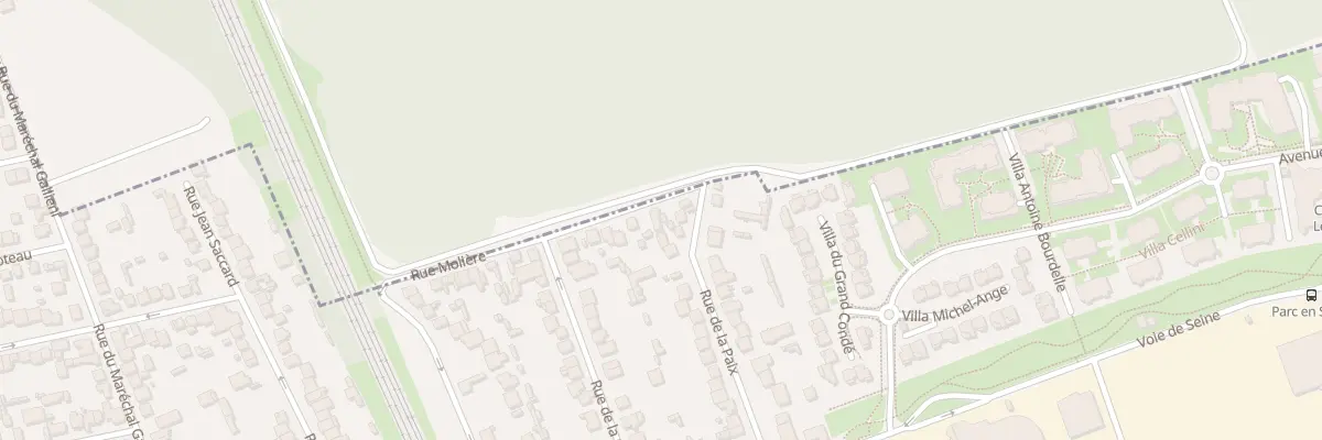 Plan du 3 Rue Molière à Villeneuve-le-Roi