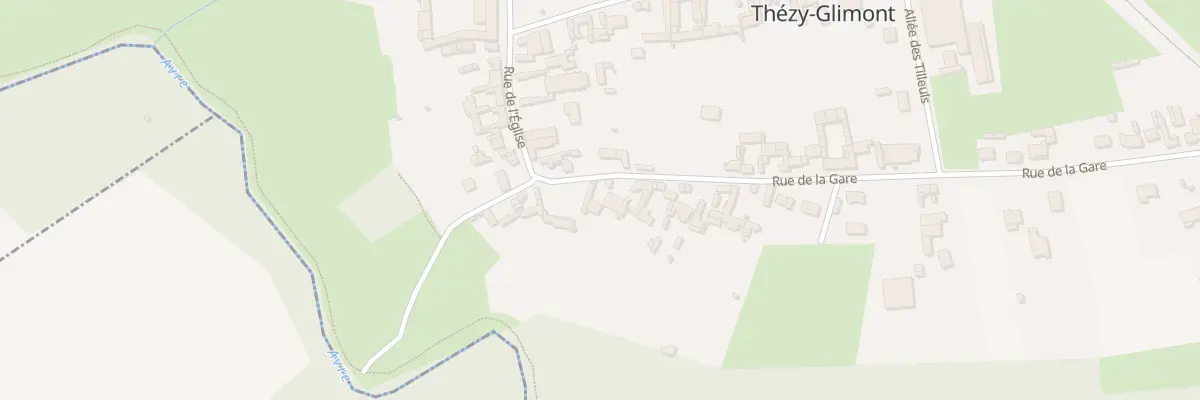 Plan du 8 Rue de la Gare à Thézy-Glimont