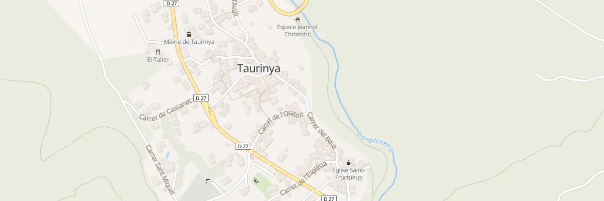 Plan du 30 Le Village à Taurinya