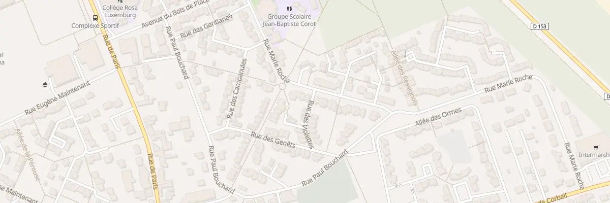 Plan du 46 Rue Marie Roche à Lisses