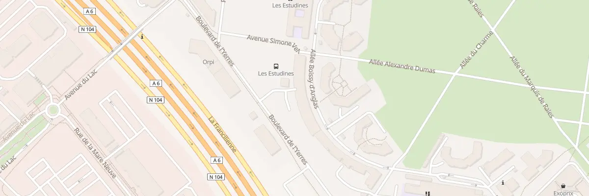 Plan du 61 Bd de l’Yerres à Évry-Courcouronnes