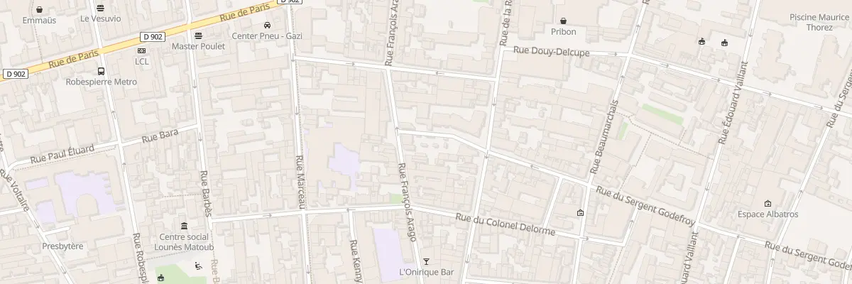 Plan du 43 Rue Francois Arago à Montreuil