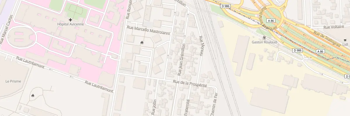 Plan du 58 Rue Jean Grémillon à Bobigny
