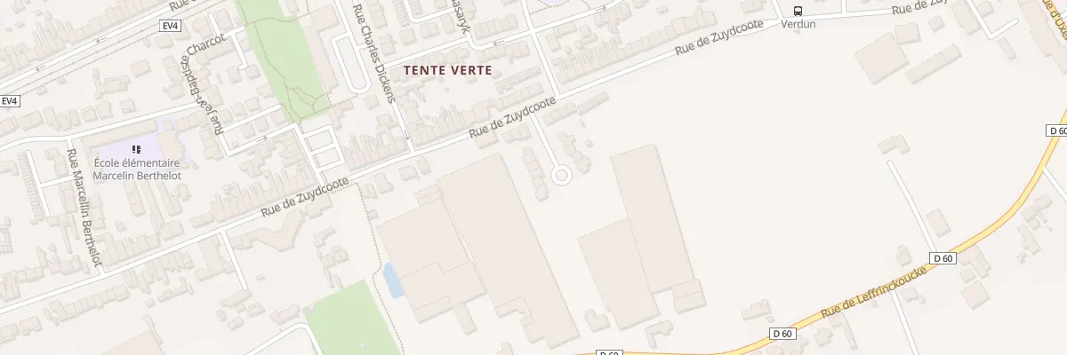 Plan du 40 Rue Arsène Bossu à Dunkerque
