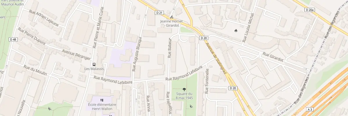 Plan du 6 Rue Babeuf à Bagnolet
