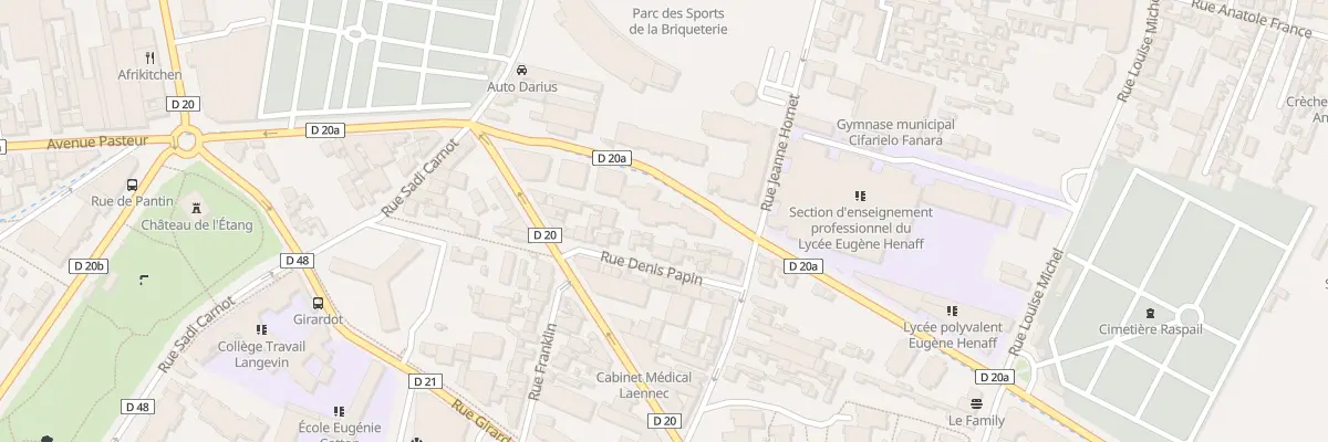 Plan du 18 Av Raspail à Bagnolet