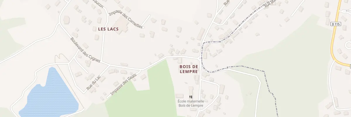 Plan de Pl du 1er Mai à Champagnac