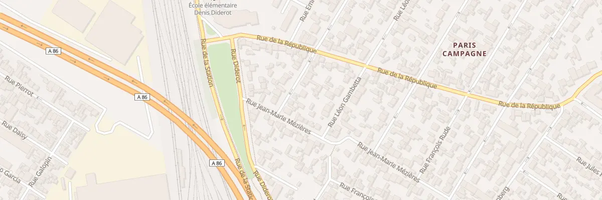 Plan du 113 Rue Edouard Vaillant à Drancy