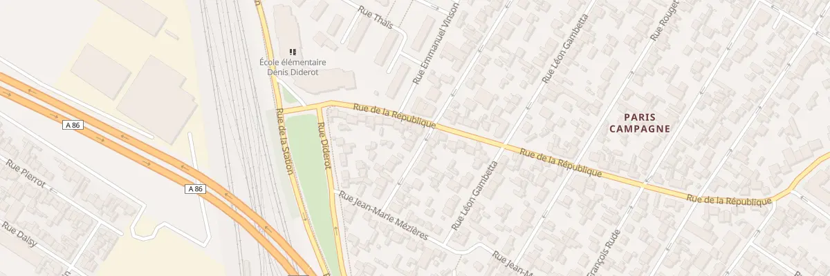 Plan du 106 Rue Edouard Vaillant à Drancy