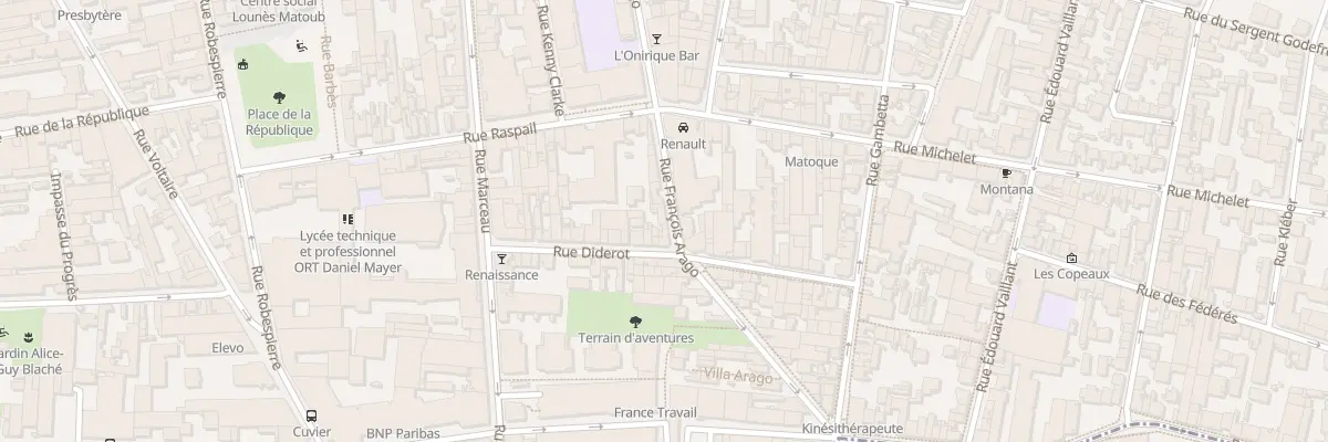 Plan du 80 Rue Francois Arago à Montreuil