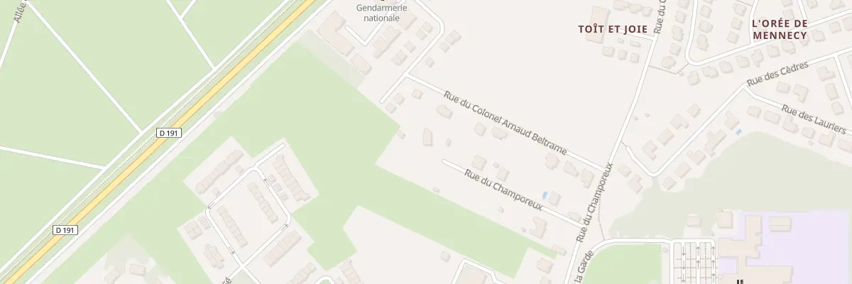 Plan du 36D Rue Champoreux à Mennecy