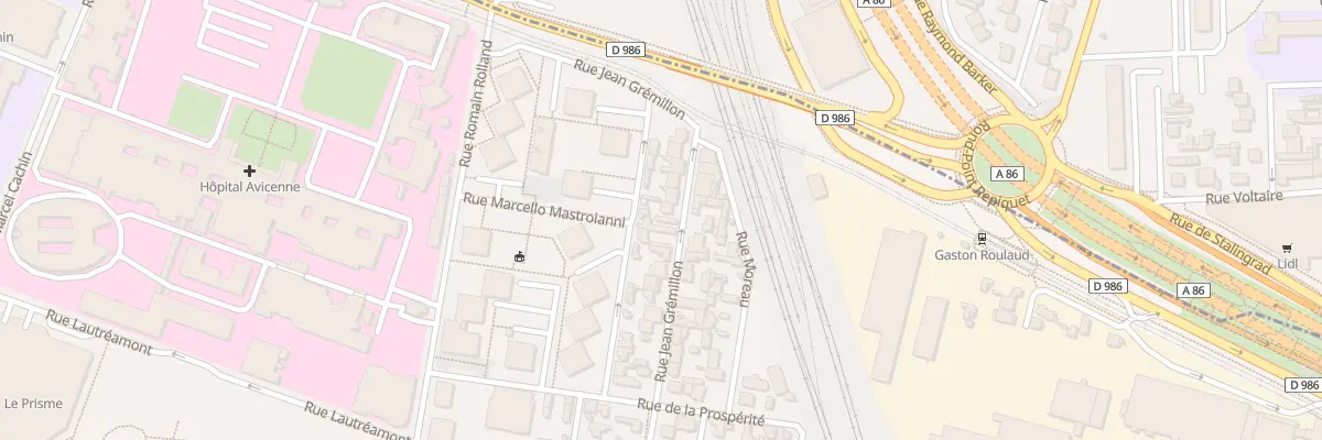 Plan du 46B Rue Jean Grémillon à Bobigny