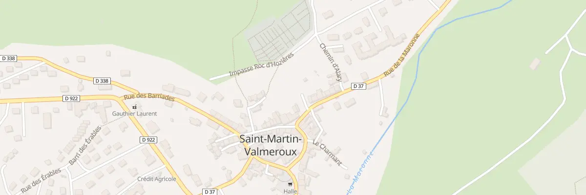 Plan du 7 Rue de la Maronne à Saint-Martin-Valmeroux