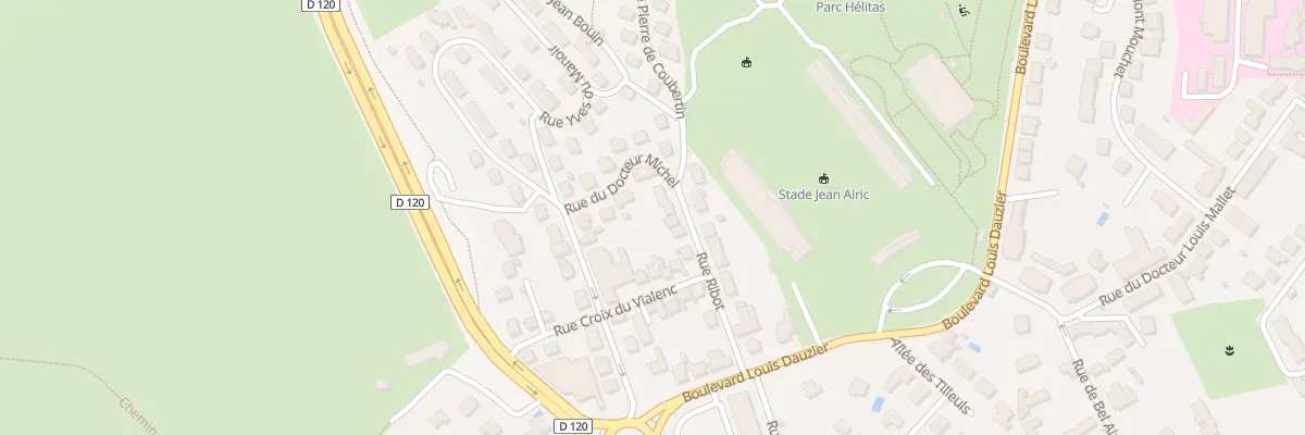 Plan du 16 Rue Ribot à Aurillac