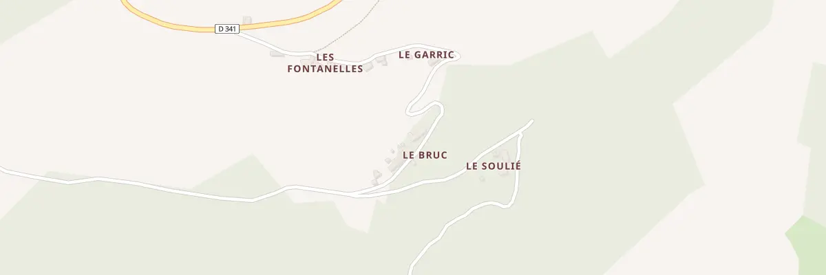 Plan du 6017 Le Bruc à Vieillevie
