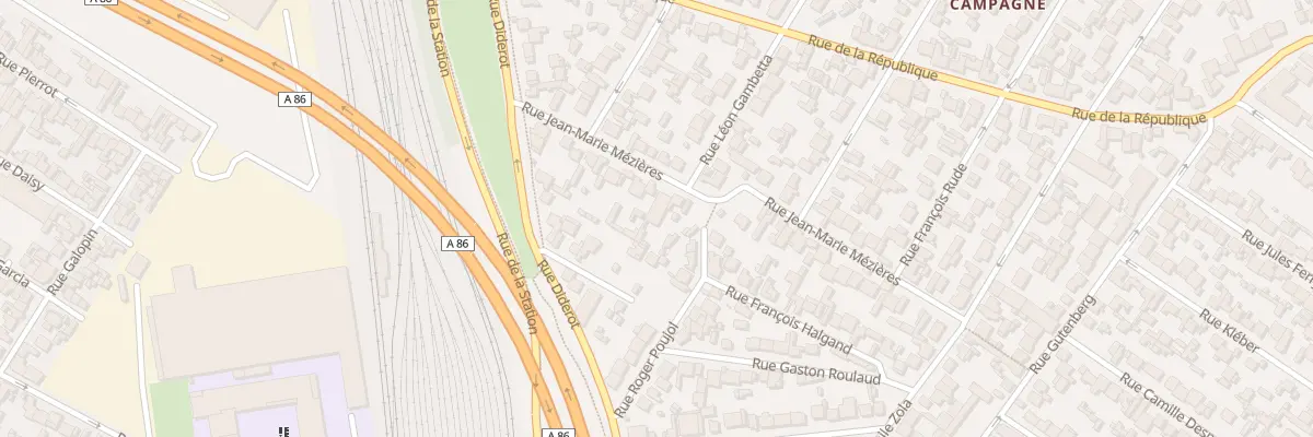 Plan du 45 Rue Jean Marie Mezieres à Drancy