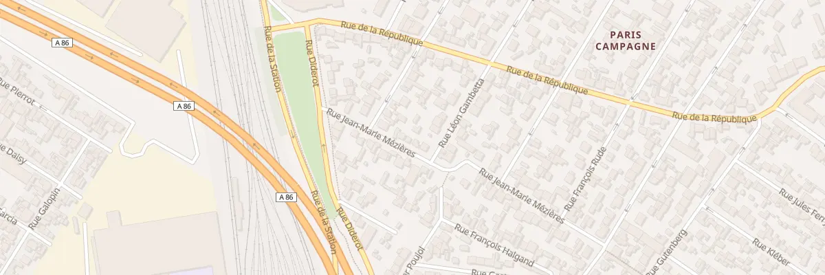 Plan du 42 Rue Jean Marie Mezieres à Drancy