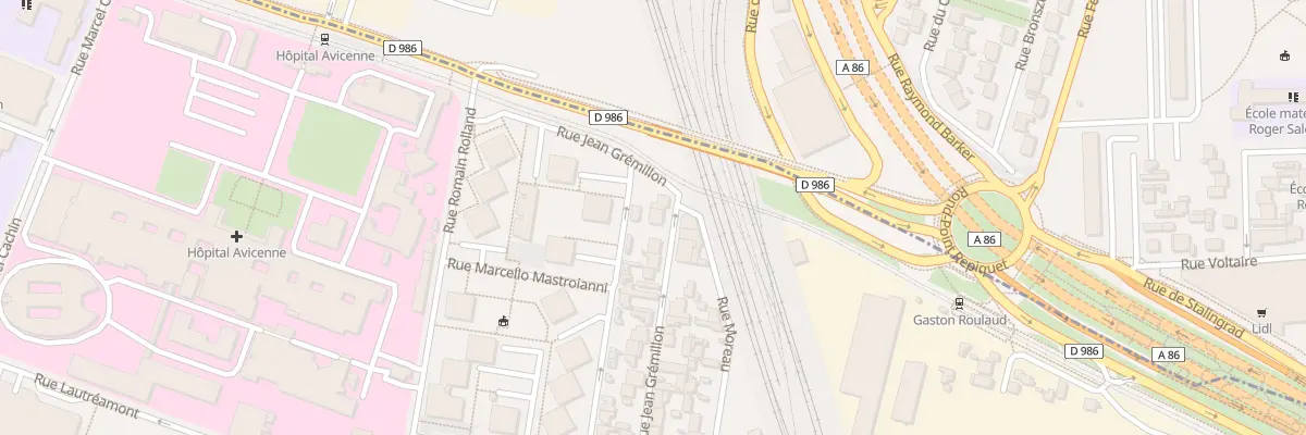 Plan du 36 Rue Jean Grémillon à Bobigny