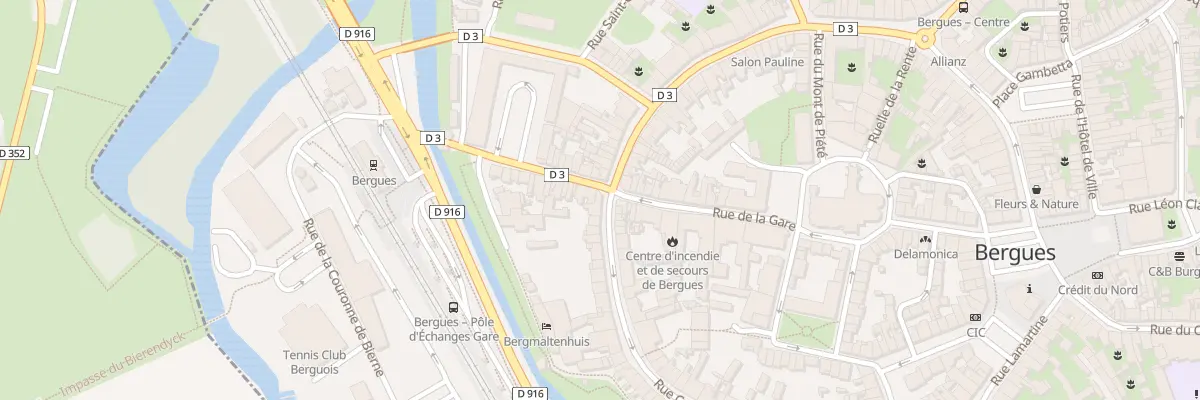 Plan du 1 Rue Carnot à Bergues