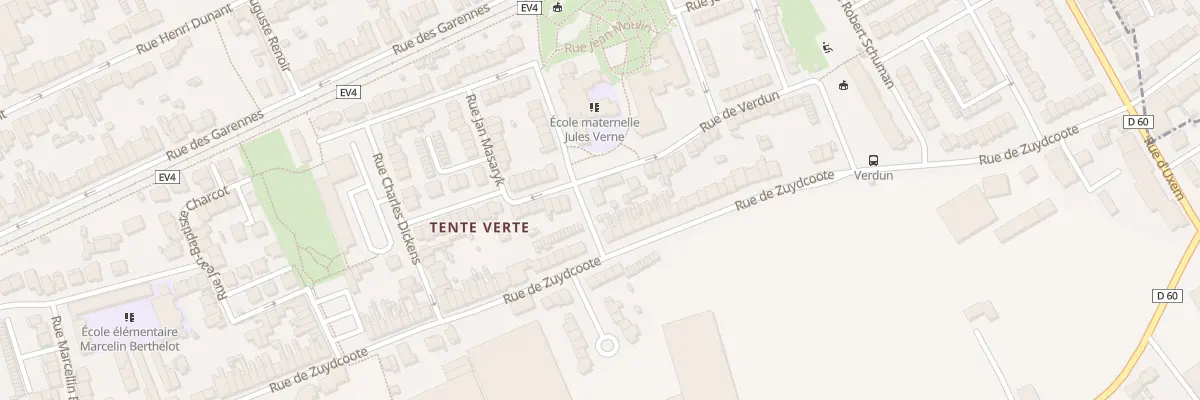 Plan du 38 Rue Delattre de Tassigny à Dunkerque