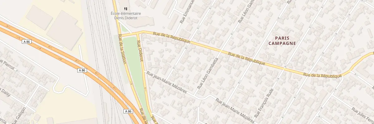 Plan du 107 Rue Edouard Vaillant à Drancy