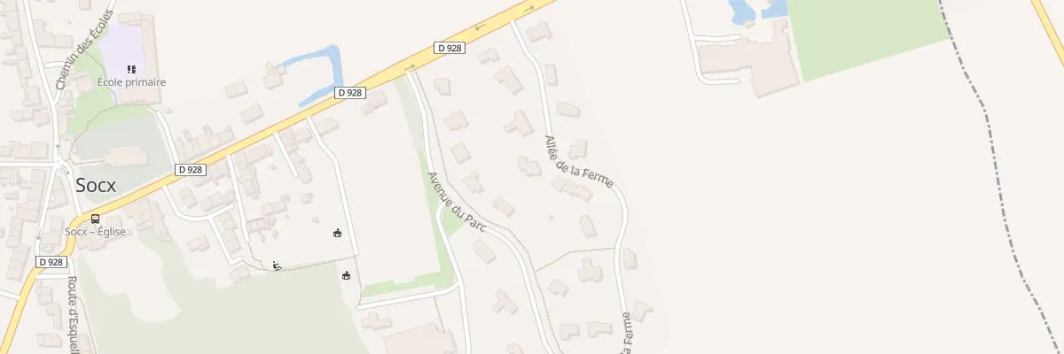Plan du 7 All de la Ferme à Socx