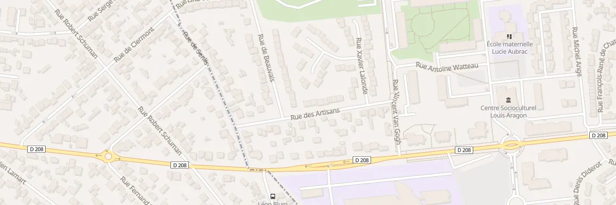 Plan du 12 Rue des Artisans à Gonesse