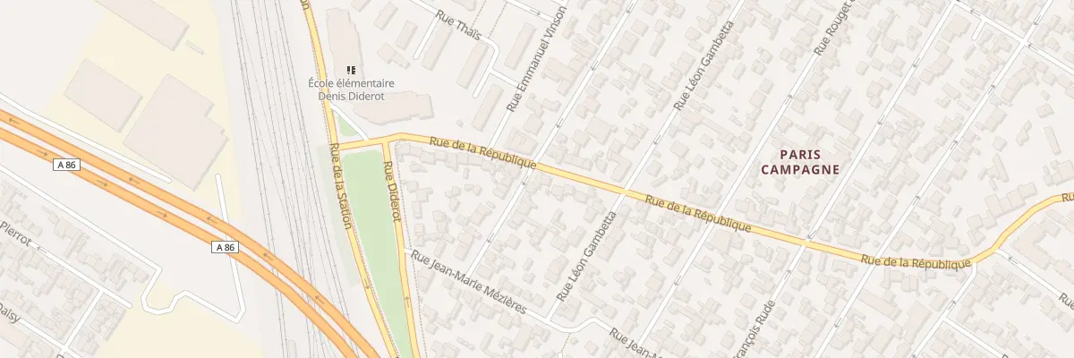 Plan du 99 Rue Edouard Vaillant à Drancy