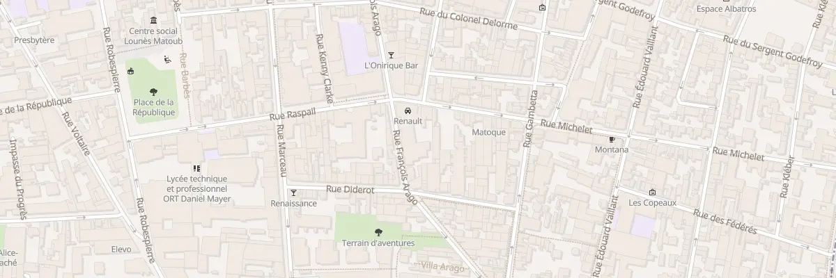 Plan du 71T Rue Francois Arago à Montreuil