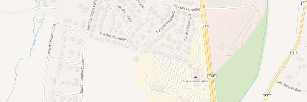 Plan du 25 Rue des Mésanges à Fussy