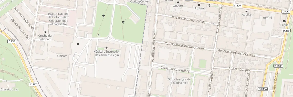 Plan du 22 Av du Petit-Parc à Vincennes