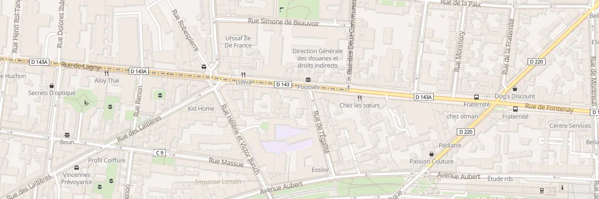 Plan du 195 Rue de Fontenay à Vincennes